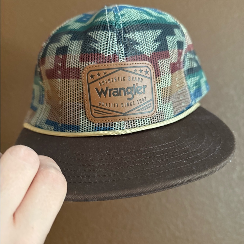 Wrangler Colorful Mesh Cap with Brown Brim